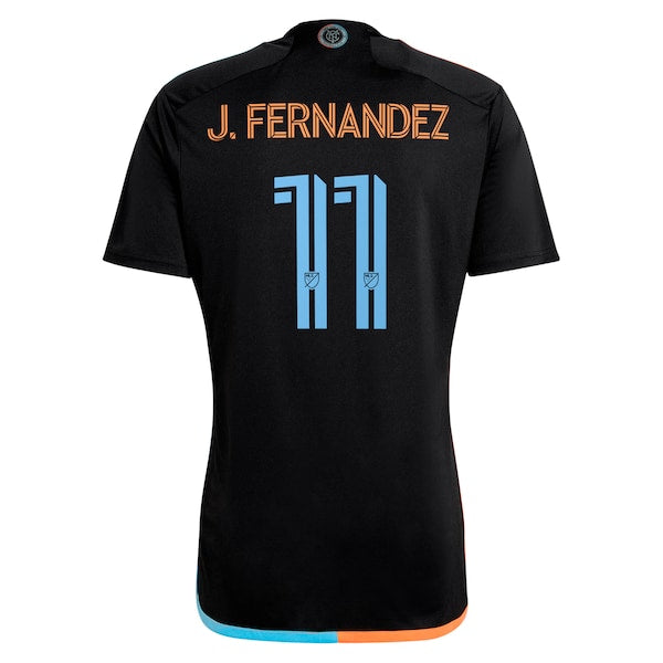 Julian Fernandez New York City FC adidas 2024 24/7 Kit Replica Player Jersey – Black
