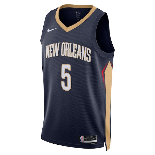 Dejounte Murray New Orleans Pelicans Nike Unisex 2024 Offseason Addition Nike Swingman Jersey - Navy