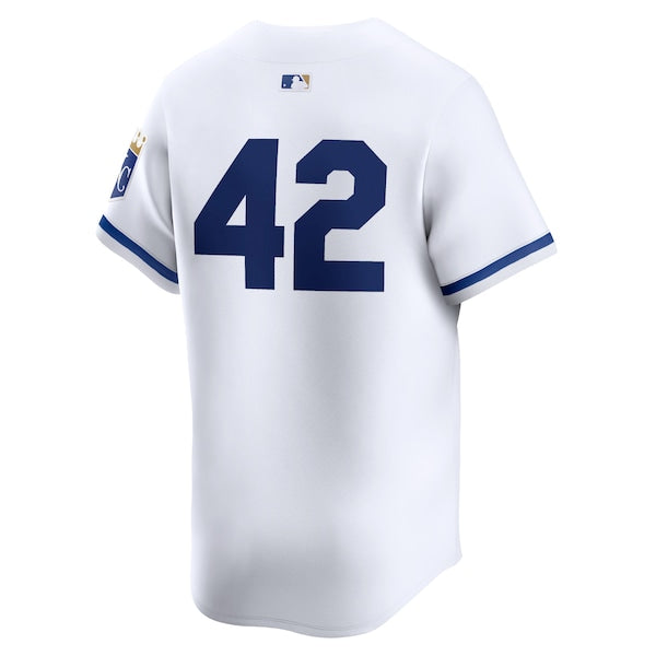 Kansas City Royals Nike 2024 Jackie Robinson Day Home Limited Jersey – White