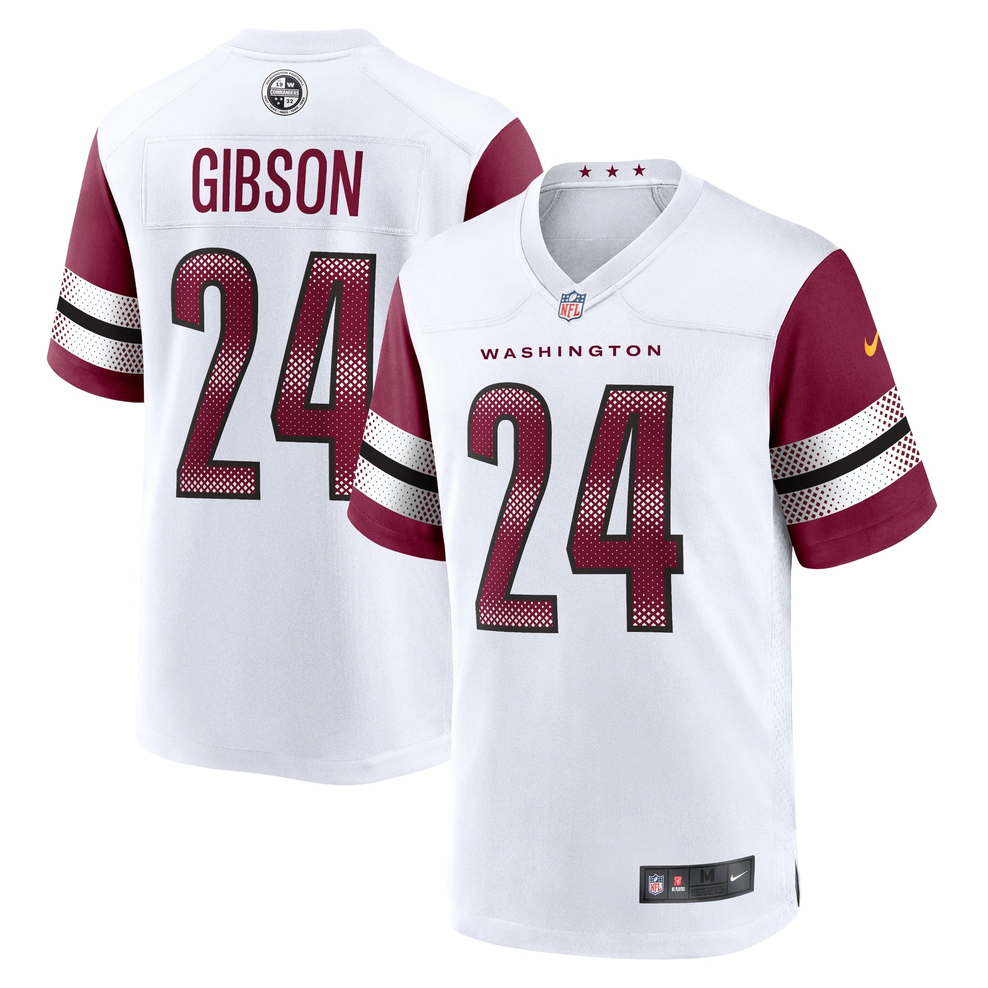Antonio Gibson Washington Commanders Nike Game Jersey - Burgundy/Black/White