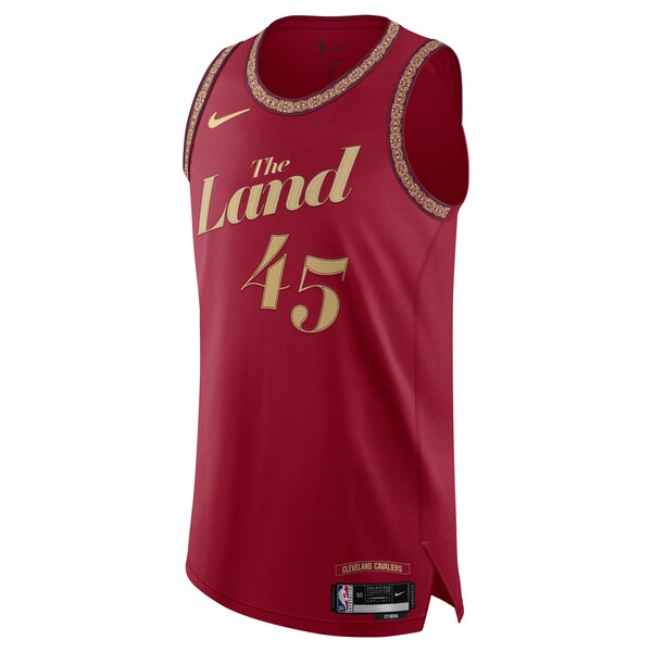 Nike Donovan Mitchell Cleveland Cavaliers  Authentic Jersey - City Edition - Wine