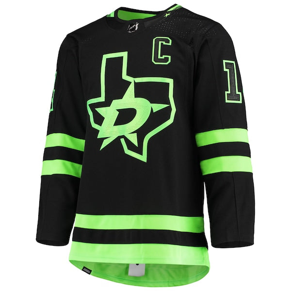 Jamie Benn Dallas Stars adidas Alternate Primegreen Authentic Player Jersey - Black/Kelly Green