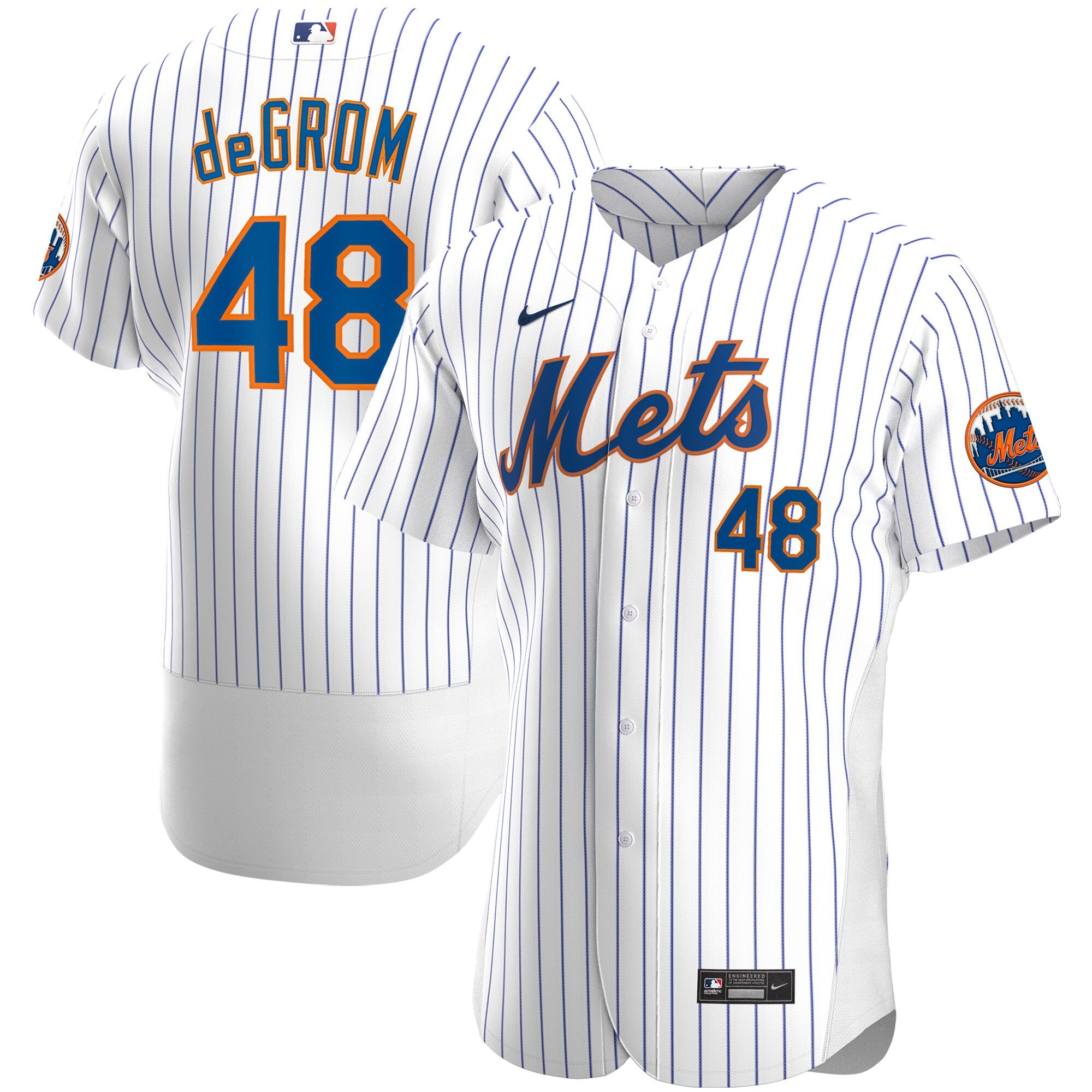 Jacob deGrom New York Mets Nike Alternate Authentic Player Jersey - Royal/White