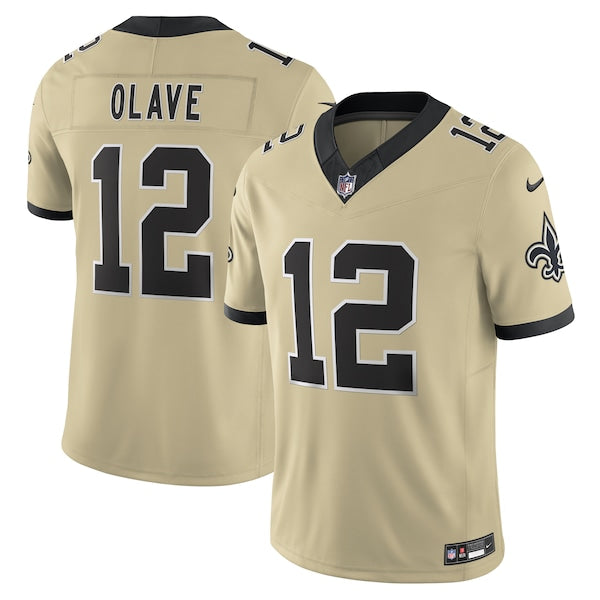Chris Olave New Orleans Saints Nike Gameday Golds Alternate Vapor F.U.S.E. Limited Jersey - Gold/Black