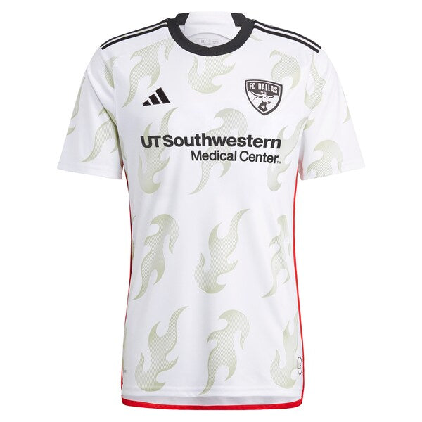 FC Dallas adidas 2024 Burn Baby Burn Replica Custom Jersey - White