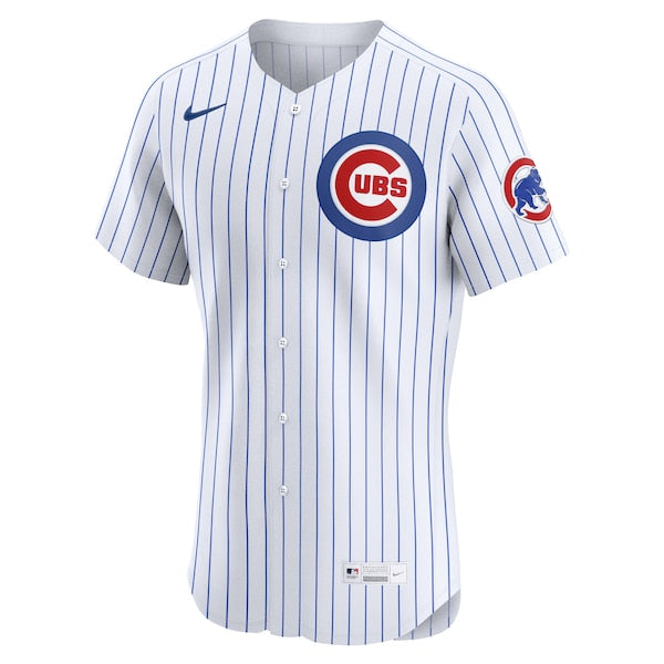 Chicago Cubs Nike Home Elite Custom Jersey - White