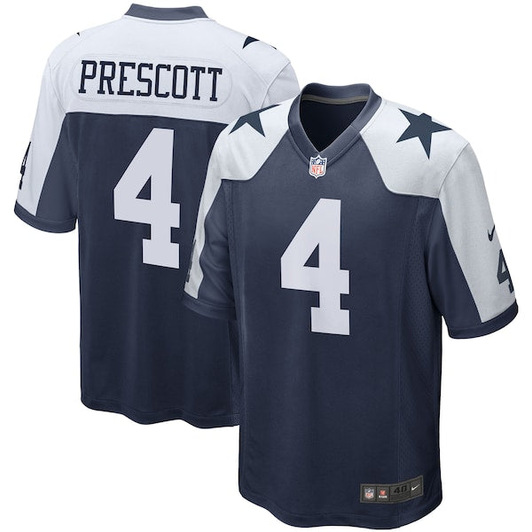 Dak Prescott Dallas Cowboys Nike Alternate Game Team Jersey - Navy/White
