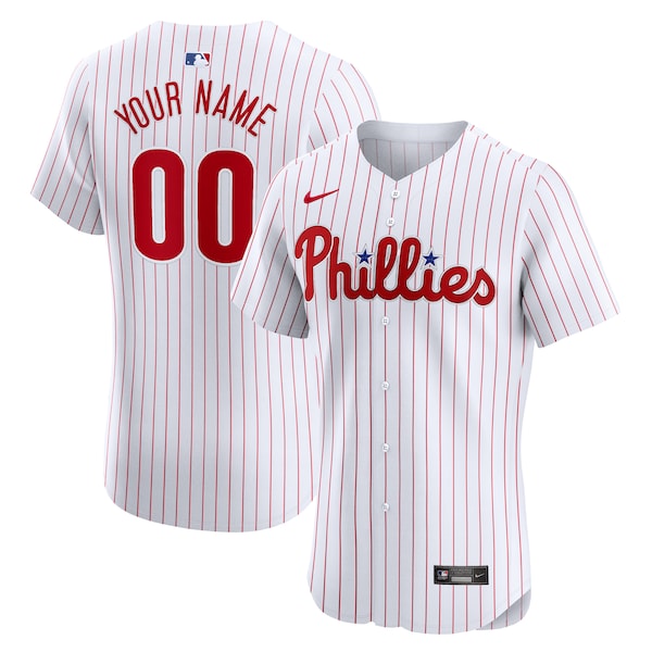 Philadelphia Phillies Nike Home Elite Custom Jersey - White