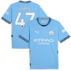 Phil Foden Manchester City Puma 2024/25 Home Replica Player Jersey - Light Blue