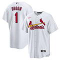 St. Louis Cardinals Nike #1 Groom Home Replica Jersey - White