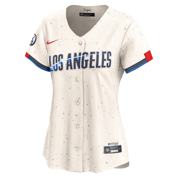 Los Angeles Dodgers Nike Women's City Connect Limited Jersey - Cream