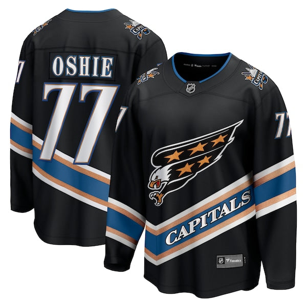 TJ Oshie Washington Capitals  Alternate 50th Anniversary Premier Breakaway Player Jersey - Black