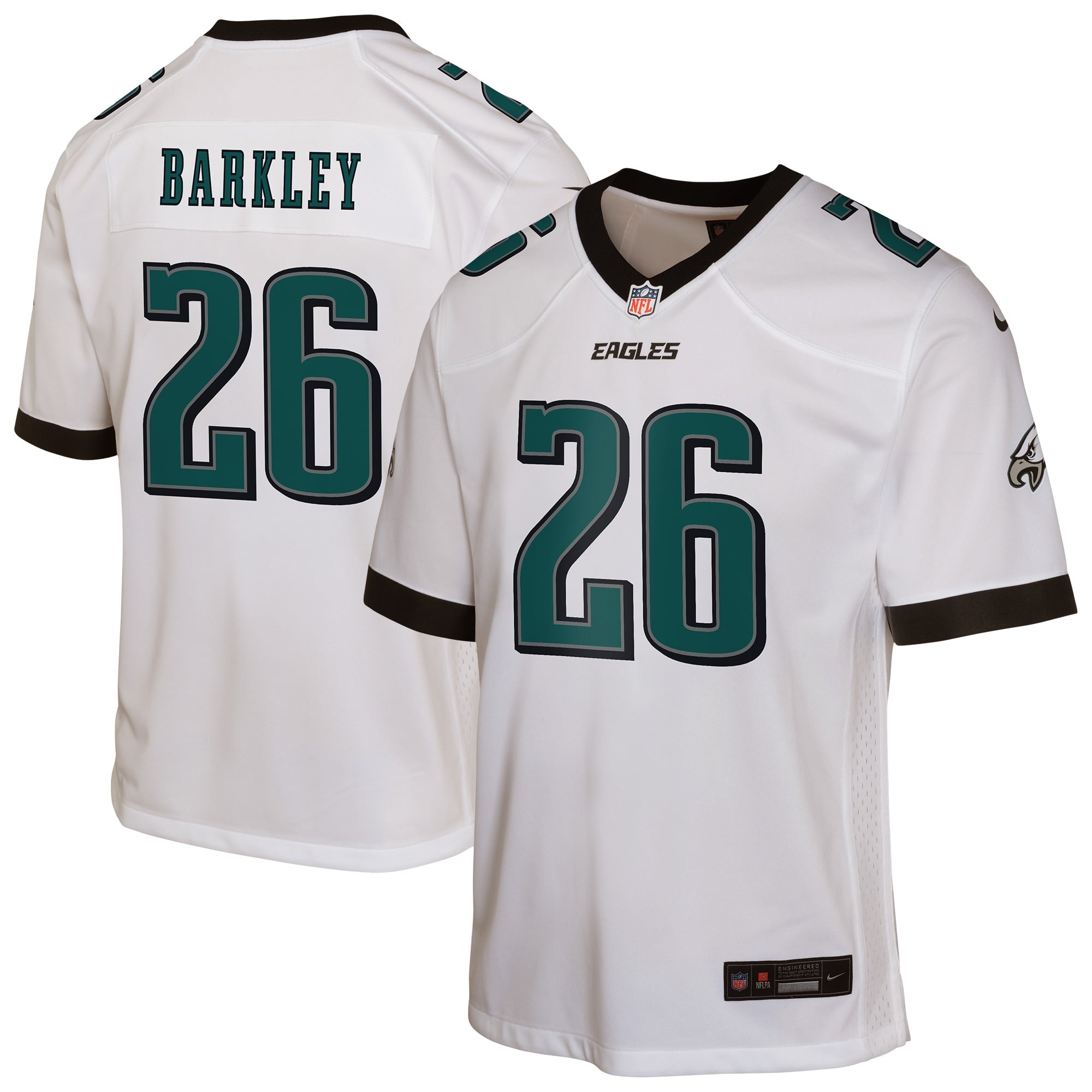 Saquon Barkley Philadelphia Eagles Nike Youth Alternate Game Jersey - Black/Kelly Green/Green/White