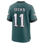 A.J. Brown Philadelphia Eagles Nike Super Bowl LIX Game Player Jersey - Midnight Green