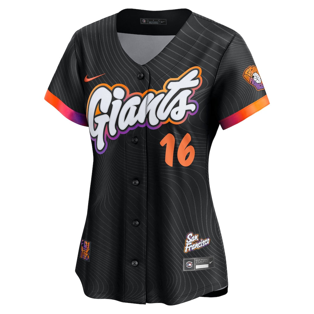 Rafael Devers San Francisco Giants Nike Women's 2025 City Connect Limited Player Jersey - Black