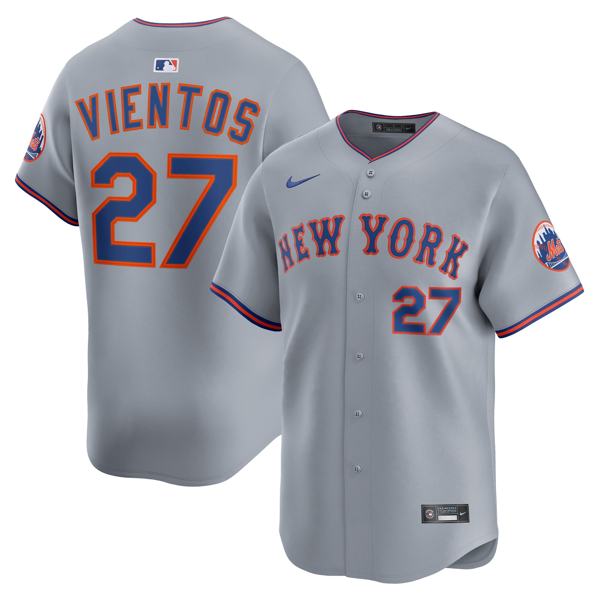 Mark Vientos New York Mets Nike Alternate Limited Player Jersey - Royal/Gray