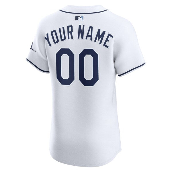 Tampa Bay Rays Nike Home Elite Custom Jersey - White