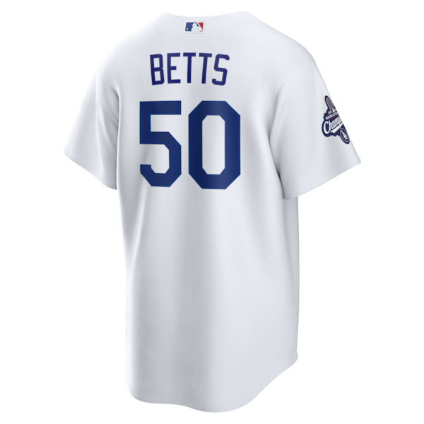 Mookie Betts Los Angeles Dodgers Nike 2025 World Series Champions Home Replica Jersey - White