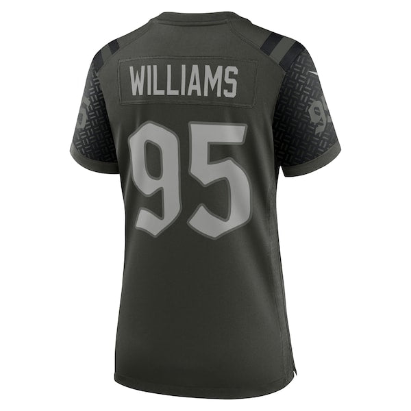 Quinnen Williams New York Jets Nike Women's 2025 Rivalries Collection Game Jersey - Gotham Green