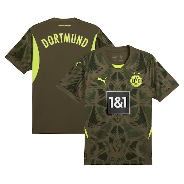 Borussia Dortmund Puma 2024/25 Replica Short Sleeve Goalkeeper Jersey - Olive