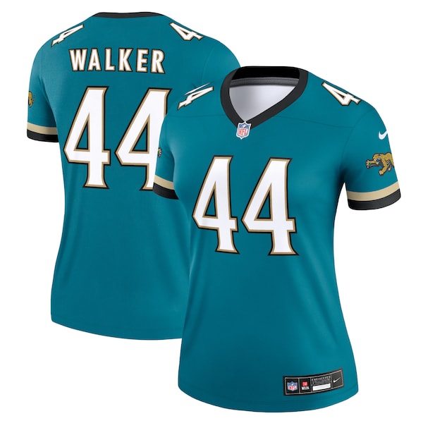 Travon Walker Jacksonville Jaguars Nike Women's Prowler Throwback Legend Jersey - Teal
