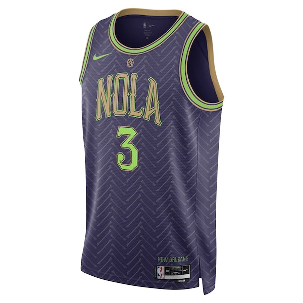 CJ McCollum New Orleans Pelicans Nike Unisex 2024/25 Swingman Player Jersey - City Edition - Purple