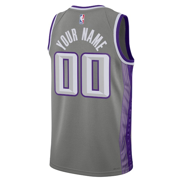 Sacramento Kings Nike Unisex 2022/23 Swingman Custom Jersey - City Edition - Black