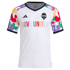 Seattle Sounders FC adidas 2024 Pride Pre-Match Top - White