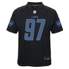 Aidan Hutchinson Detroit Lions Nike Youth Game Jersey - Black
