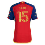 Justen Glad Real Salt Lake adidas 2024 Peak Utah Authentic Player Jersey – Red
