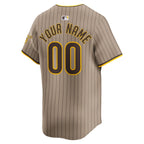San Diego Padres Nike  Alternate Limited Custom Jersey – Khaki