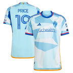 Jack Price Colorado Rapids adidas 2024 New Day Kit Authentic Jersey - Light Blue