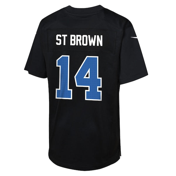 Amon-Ra St. Brown Detroit Lions Nike Youth Fashion Game Jersey - Carbon Black