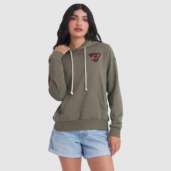 Arizona Cardinals Nike Women's 2025 Salute to Service Sideline Standard Issue Dri-FIT Hoodie - Olive