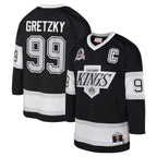 Wayne Gretzky Los Angeles Kings Youth 1992 Blue Line Player Jersey - Black