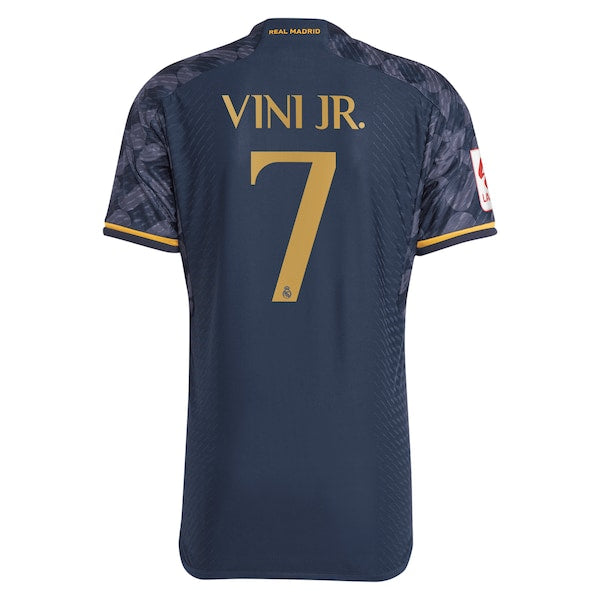 Vinicius Junior Los Merengues adidas 2023/24 Away Authentic Player Jersey - Navy