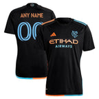 New York City FC adidas 2024 24/7 Kit Replica Custom Jersey – Black