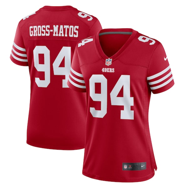Yetur Gross-Matos San Francisco 49ers Nike Women's Team Game Jersey -  Scarlet