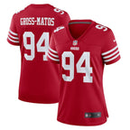Yetur Gross-Matos San Francisco 49ers Nike Women's Team Game Jersey -  Scarlet