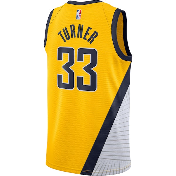 Myles Turner Indiana Pacers Nike Swingman Jersey Gold - Statement Edition