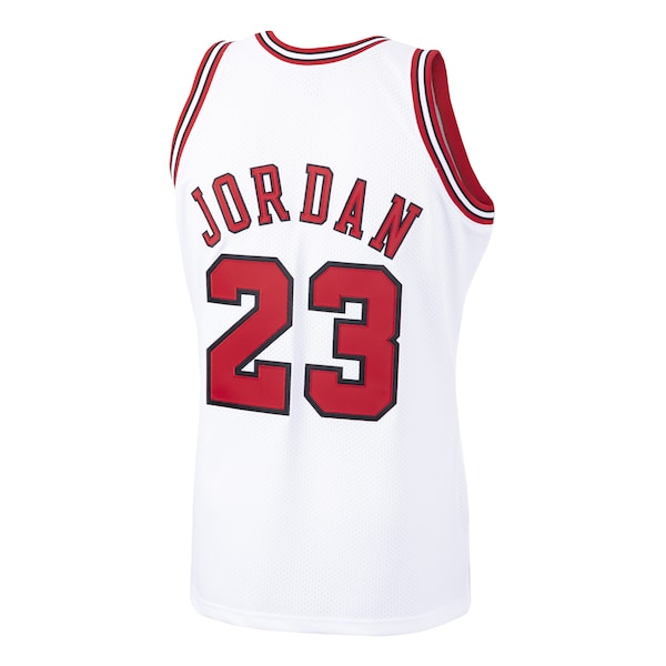 Michael Jordan Chicago Bulls 1997/98 Hardwood Classics Authentic Jersey - White/Black/Scarlet