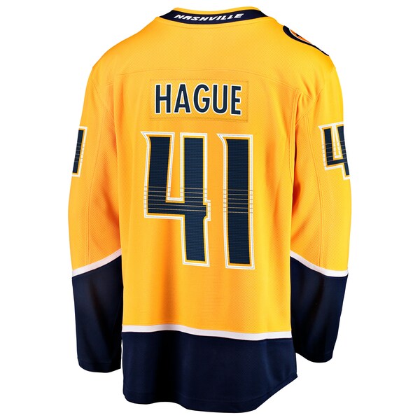 Nicolas Hague Nashville Predators  Home Breakaway Jersey - Gold