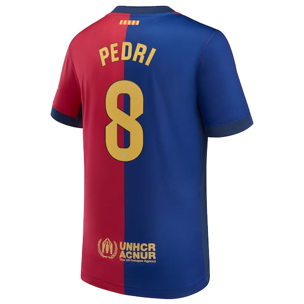 Pedri Barcelona Nike Youth 2024/25 Home Replica Player Jersey - Royal