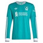 Liverpool adidas 2025/26 Third Replica Long Sleeve Custom Jersey - Green