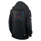 New York Giants Nike Women's 2025 NFL Crucial Catch Sideline Standard Issue Dri-FIT Hoodie - Black