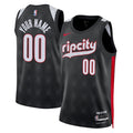Portland Trail Blazers Nike Unisex 2024/25 Custom Swingman Jersey - City Edition - Black