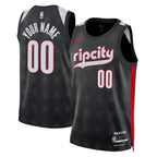 Portland Trail Blazers Nike Unisex 2024/25 Custom Swingman Jersey - City Edition - Black