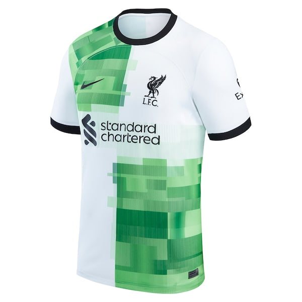 Alexis Mac Allister Liverpool Nike 2023/24 Away Replica Player Jersey - White/Red