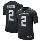 Zach Wilson New York Jets Nike Youth Game Jersey - Black/Green