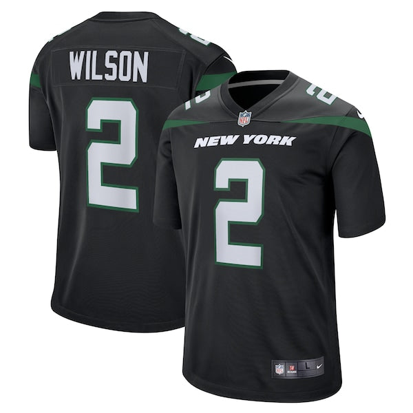 Zach Wilson New York Jets Nike Youth Game Jersey - Black/Green